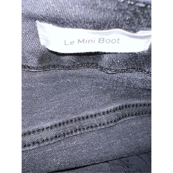 FRAME Womens Black Stretch Le Mini Boot Mid Rise Bootcut Denim Jeans Size 33 NWT - Picture 10 of 12